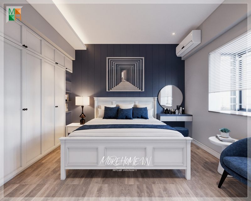 Mẫu thiết kế phòng ngủ có bàn trang điểm đẹp, sang trọng ấn tượng mang đến 1 không gian sống hoàn mỹ và chất lượng.